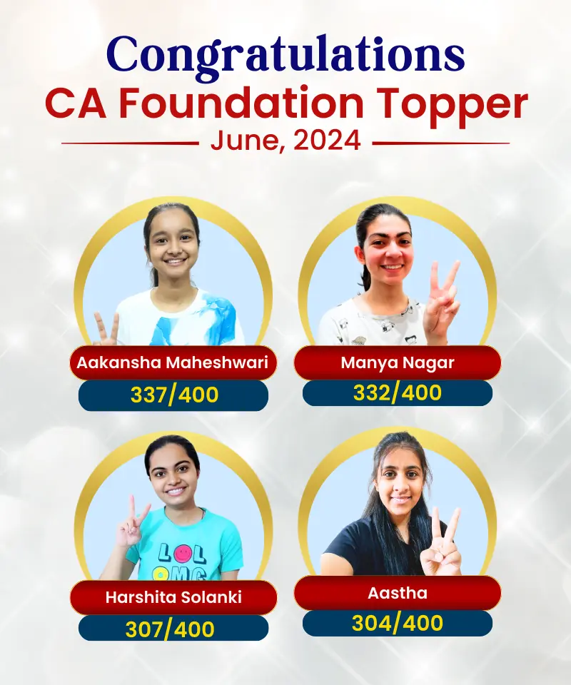 VSI CA Foundation Toppers June 2024