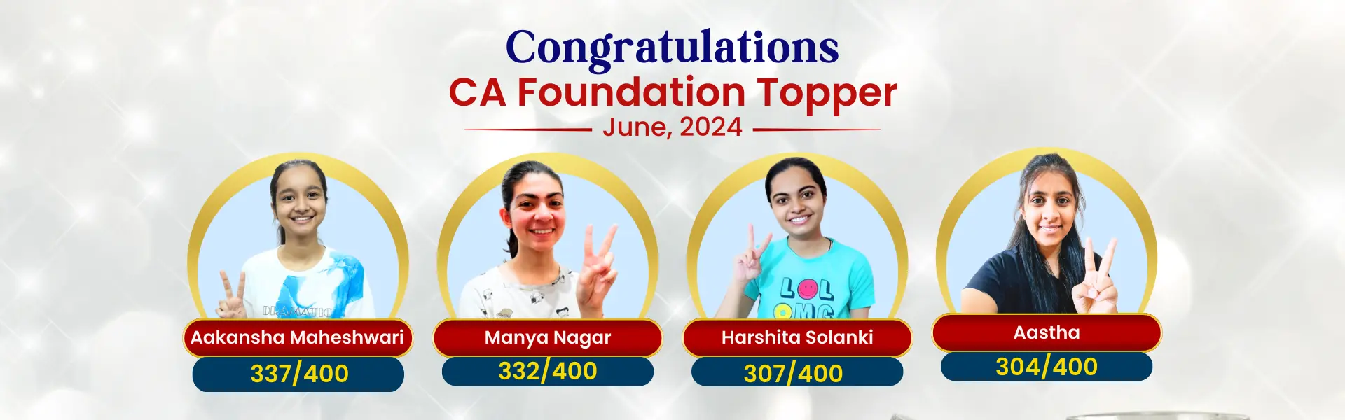 VSI CA Foundation Toppers June 2024