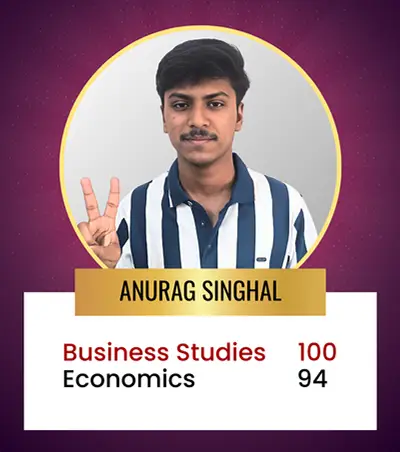 ANURAG SINGHAL 12th Commerce Topper For Session 2023-24