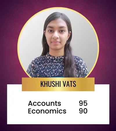 KHUSHI VATS 12th Commerce Topper For Session 2023-24