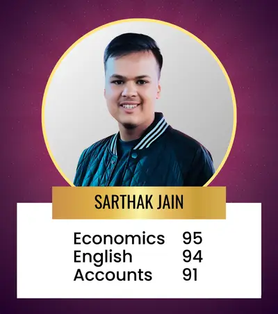 SARTHAK JAIN 12th Commerce Topper For Session 2023-24