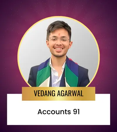 VEDANG AGARWAL 12th Commerce Topper For Session 2023-24