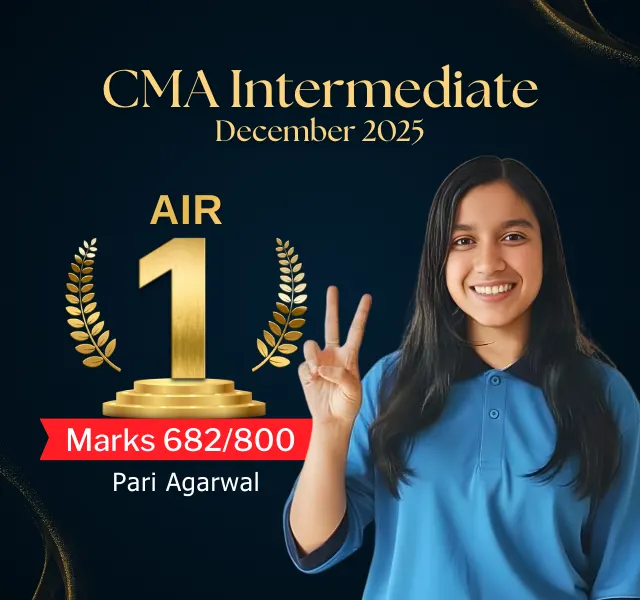 Pari Agarwal AIR-1 CMA Intermediate December 2025 Achievers