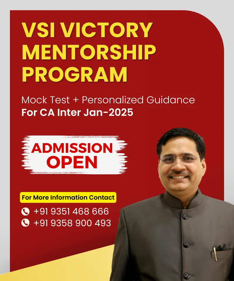 VSI CA Inter VVMP Program Batch Jan 2025 - Admission Open 