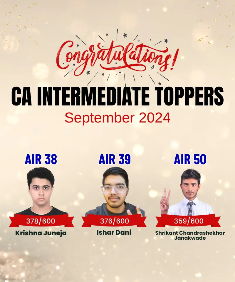 CA Inter Result September 2024 toppers mobile banner