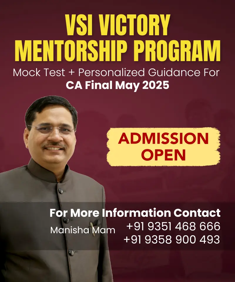 VSI VVMP Program for CA Final May 2025 Exams