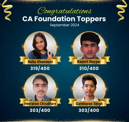 CA Foundation Toppers Sept 2024