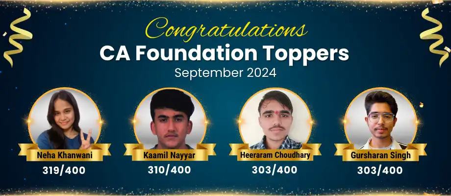 CA Foundation Toppers Sept 2024