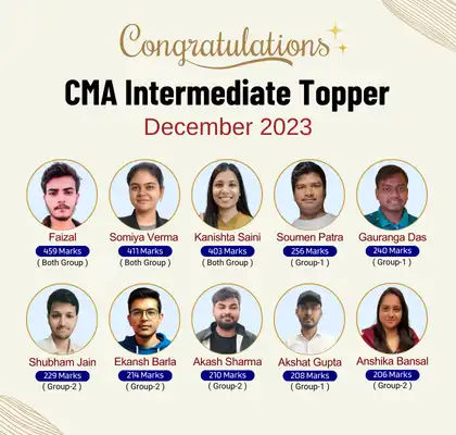 CMA Intermediate Topper December 2023