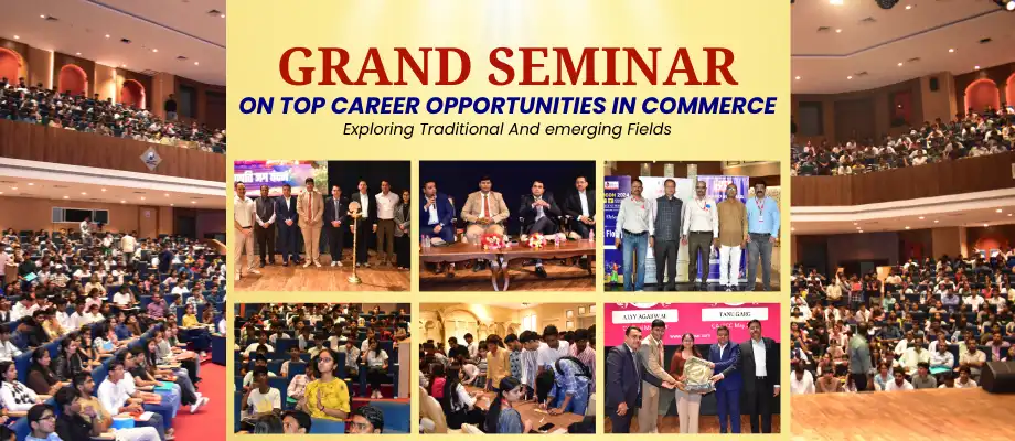 Grand Seminar on Top Career Opportunities in Commerce desktop Banner