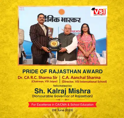 RC Sir Award - Pride of Rajasthan