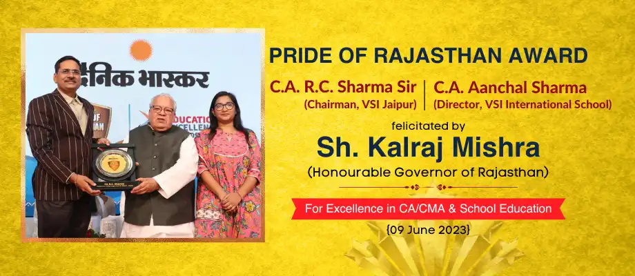 RC Sir Award - Pride of Rajasthan