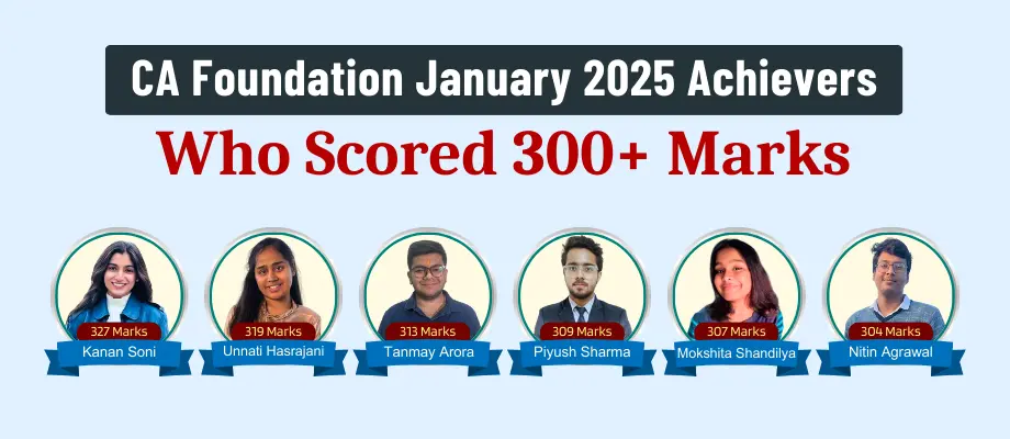 CA Foundation Result January 2025 Toppers