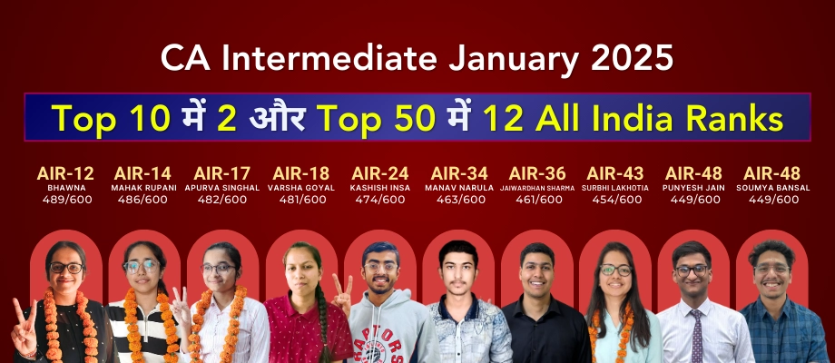 CA Inter Result January 2025 Topper