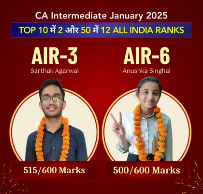 CA Inter Result January 2025 Topper